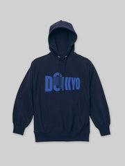 DOKKYO ヘヴィーウェイトスウェットプルオーバーパーカー DOKKYO DOMEロゴ ネイビー